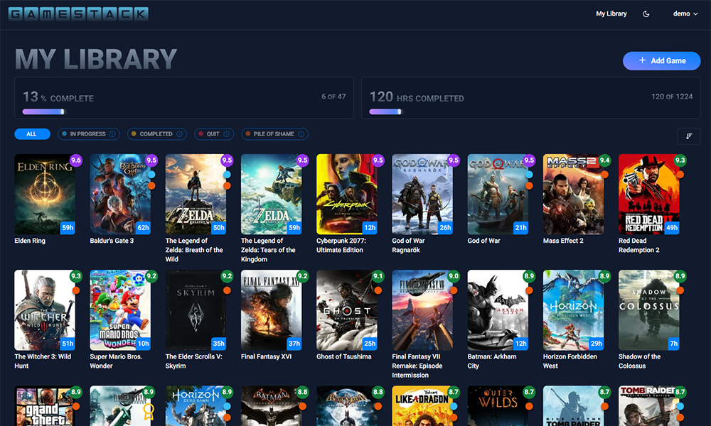 GameStack screenshot